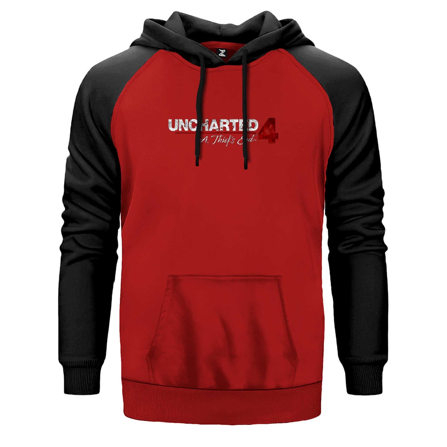 Uncharted 4 Logo Çift Renk Reglan Kol Sweatshirt