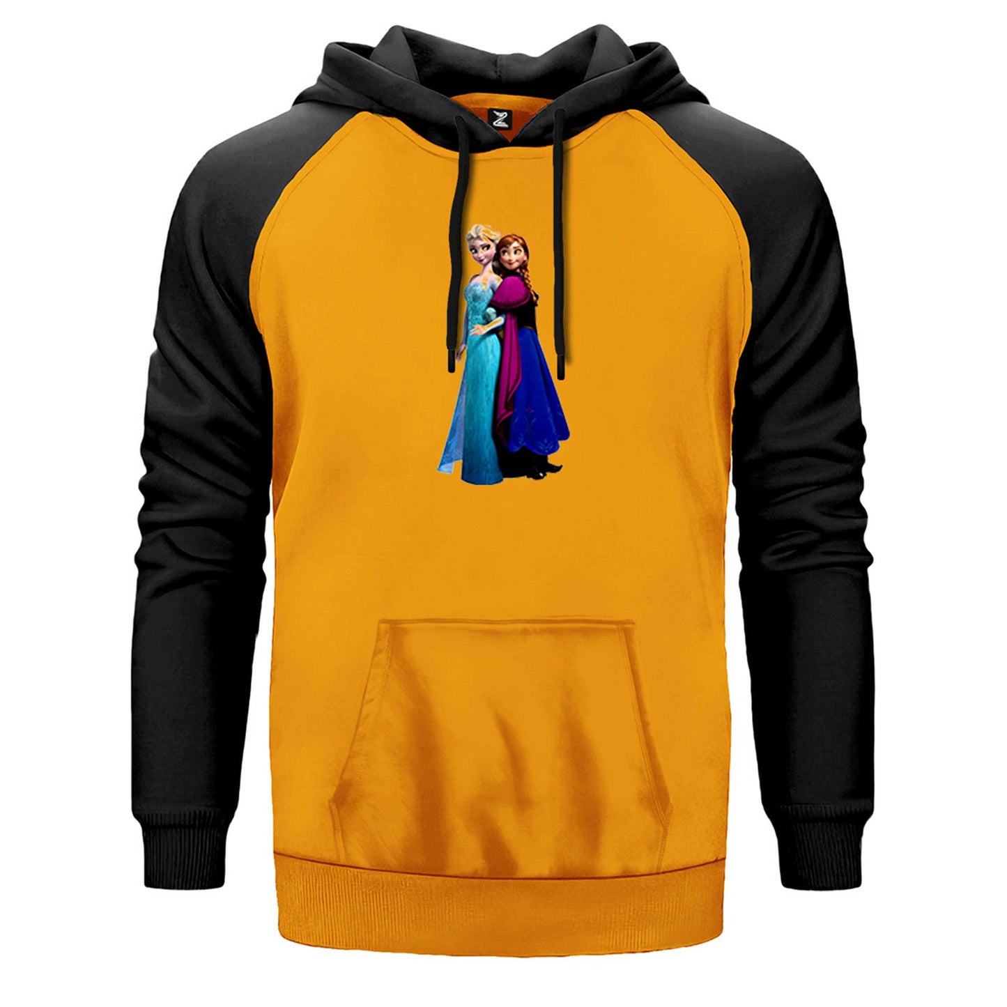 Karlar Ülkesi Elsa ve Anna Çift Renk Reglan Kol Sweatshirt