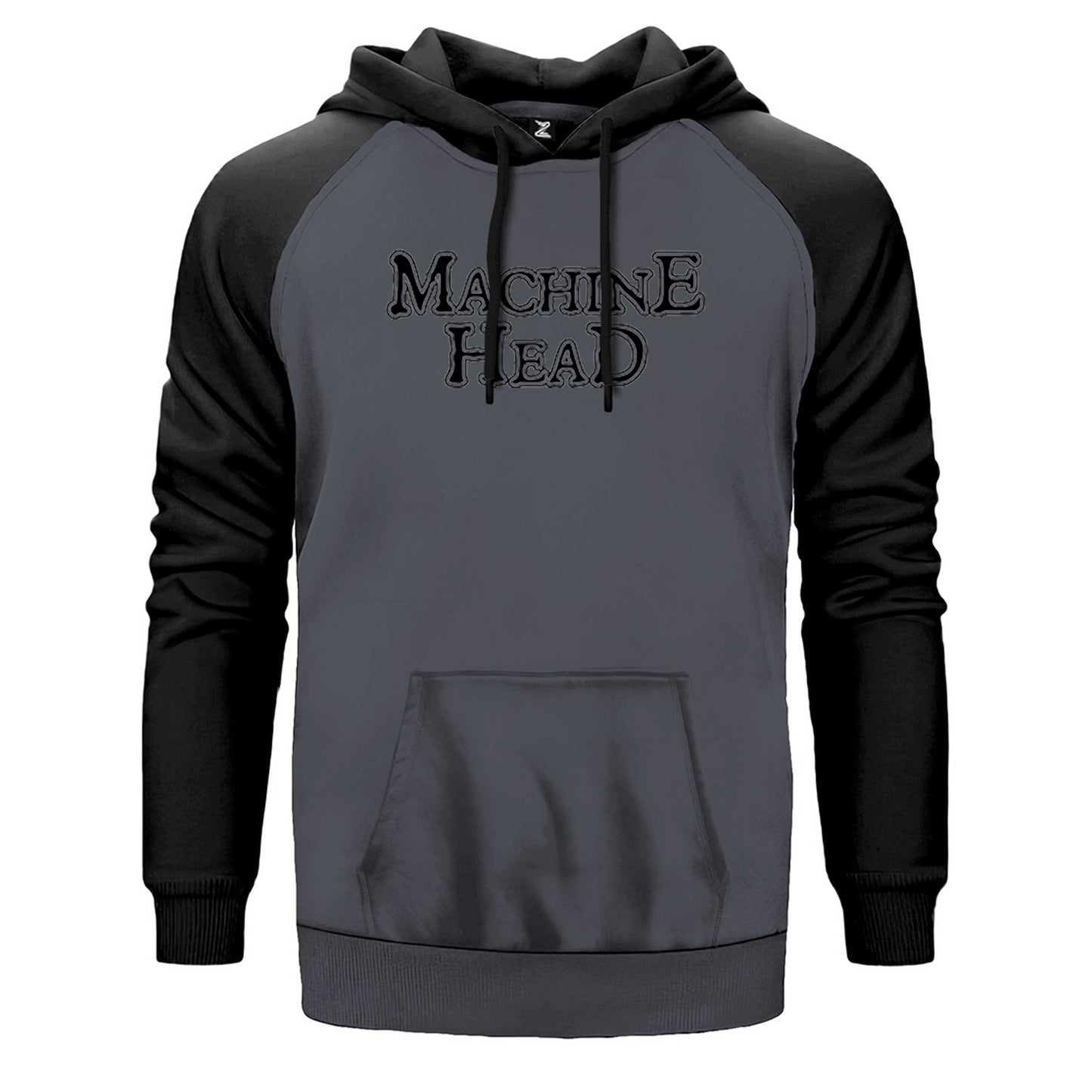 Machine Head Text Çift Renk Reglan Kol Sweatshirt