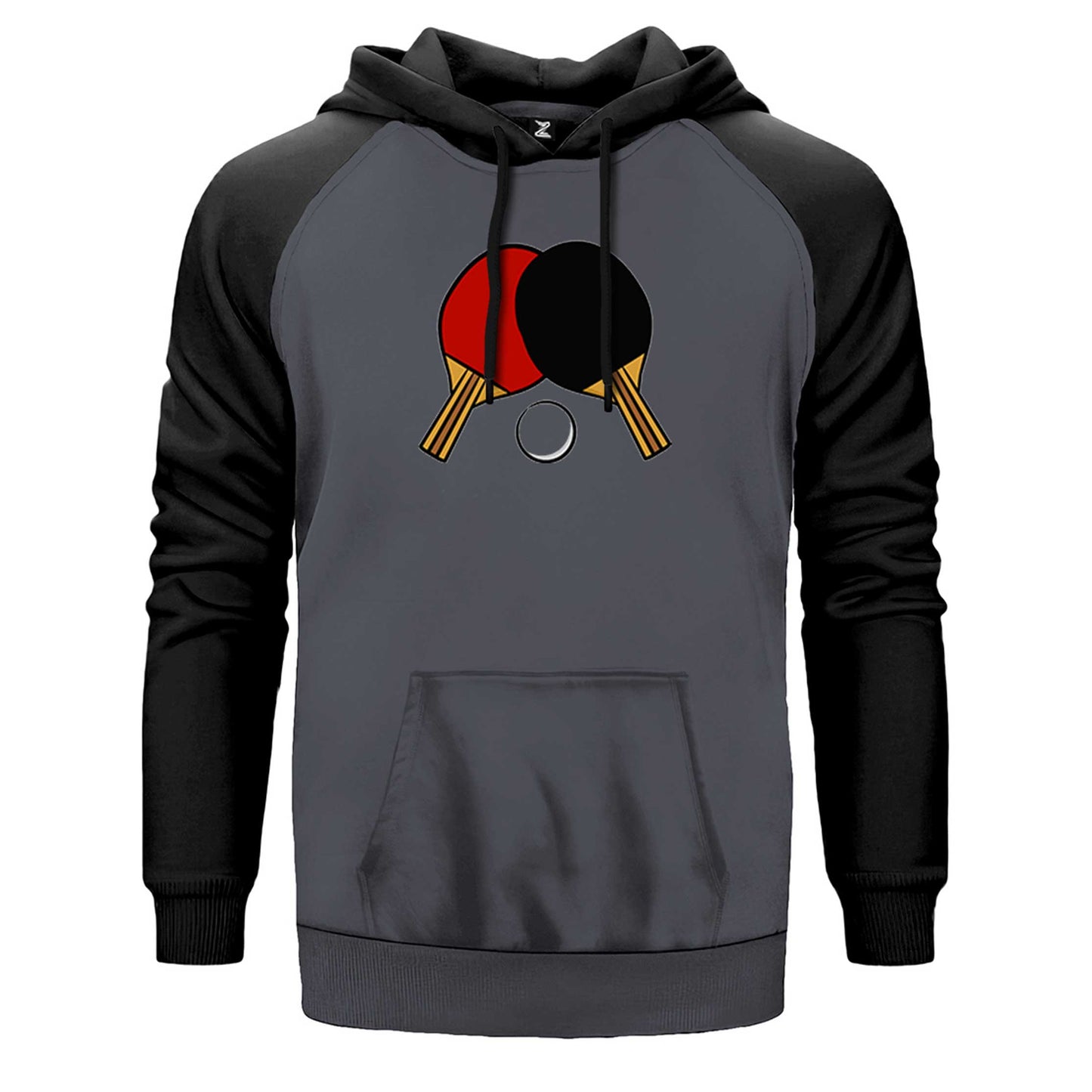 Ping Pong Rackets Colored Çift Renk Reglan Kol Sweatshirt