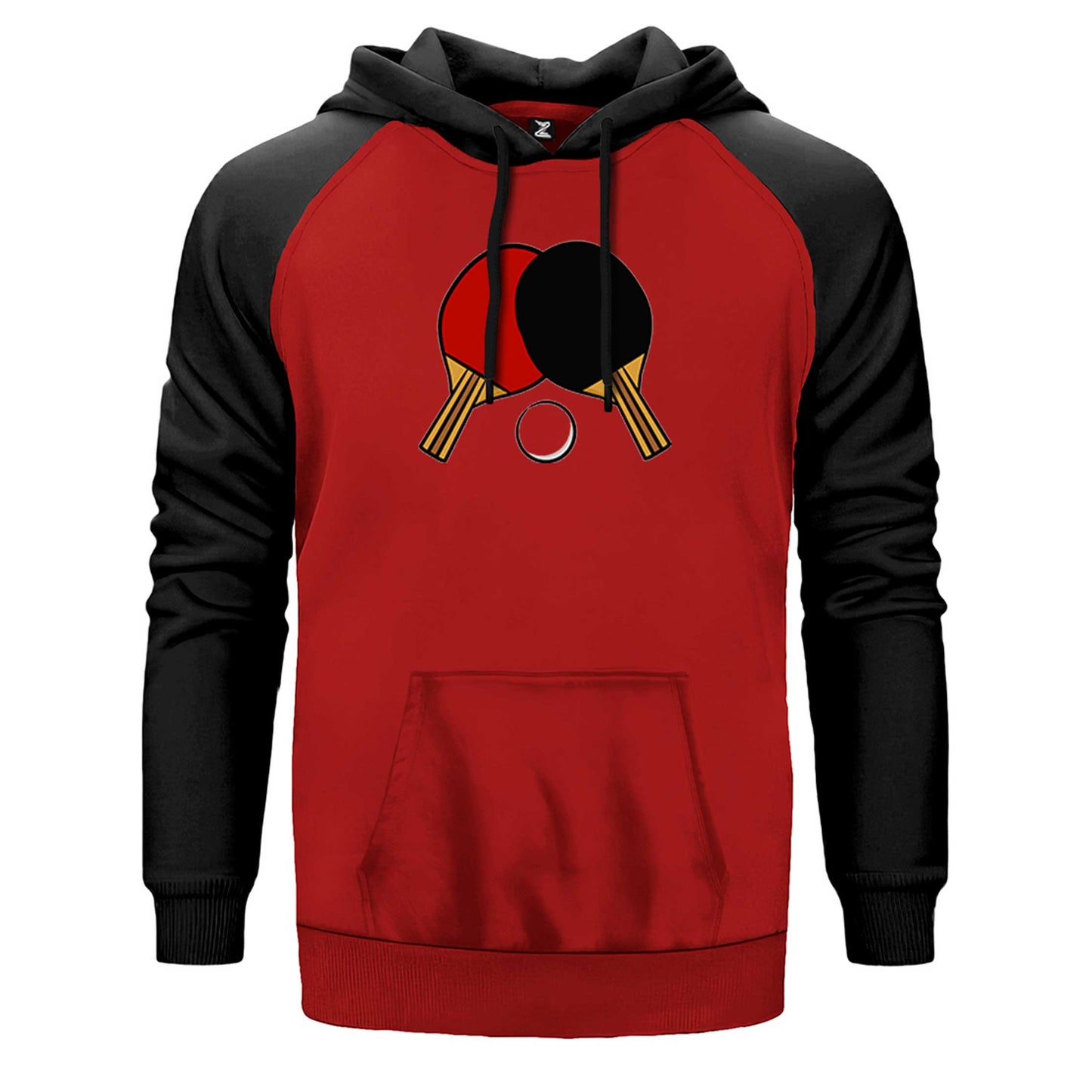 Ping Pong Rackets Colored Çift Renk Reglan Kol Sweatshirt