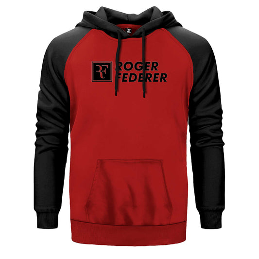 Roger Federer Text Çift Renk Reglan Kol Sweatshirt