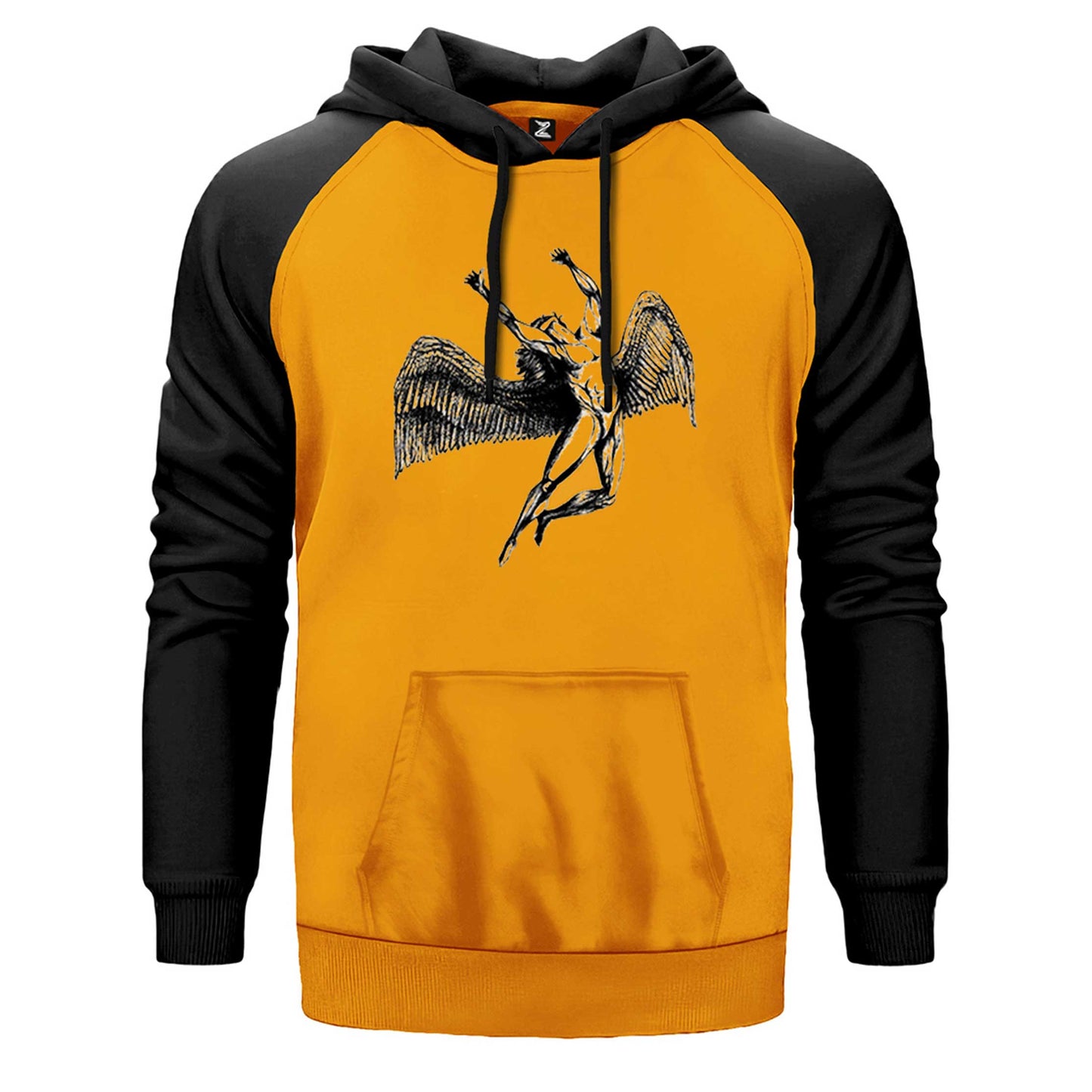 Led Zeppelin Icarus Angel Çift Renk Reglan Kol Sweatshirt