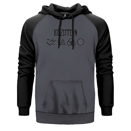 Led Zeppelin Zoso Çift Renk Reglan Kol Sweatshirt