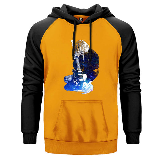 Nirvana Kurt Cobain Galaksi Çift Renk Reglan Kol Sweatshirt