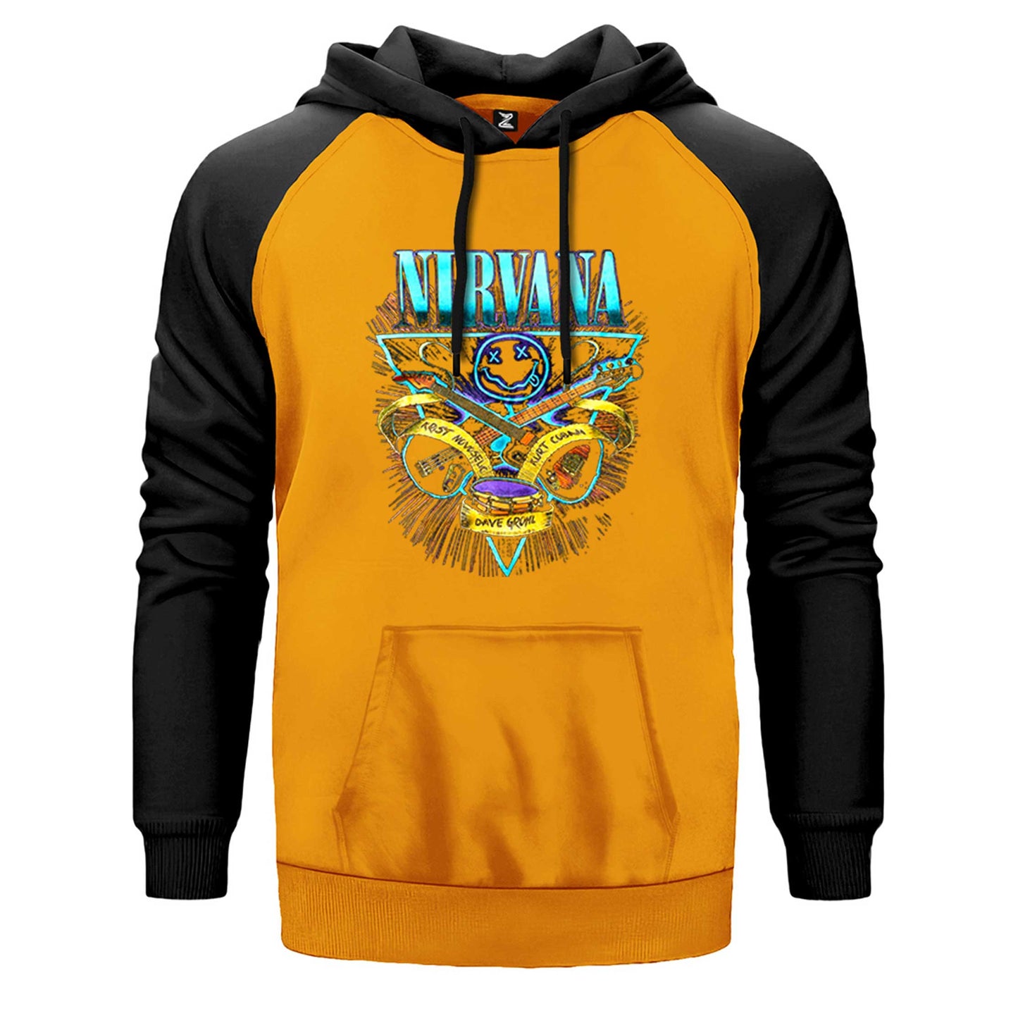 Nirvana Poster Çift Renk Reglan Kol Sweatshirt