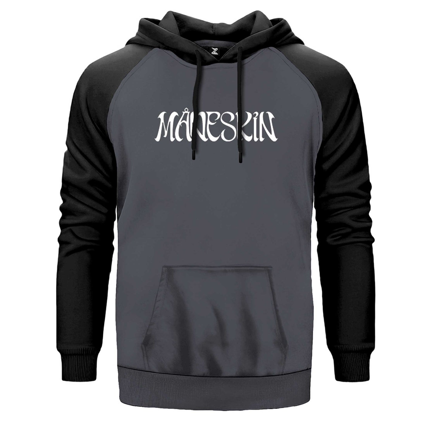 Maneskin Yazı Çift Renk Reglan Kol Sweatshirt