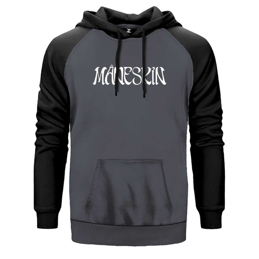 Maneskin Yazı Çift Renk Reglan Kol Sweatshirt