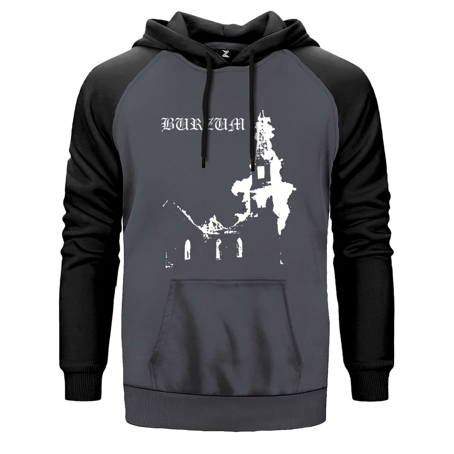Burzum Burn Church Çift Renk Reglan Kol Sweatshirt