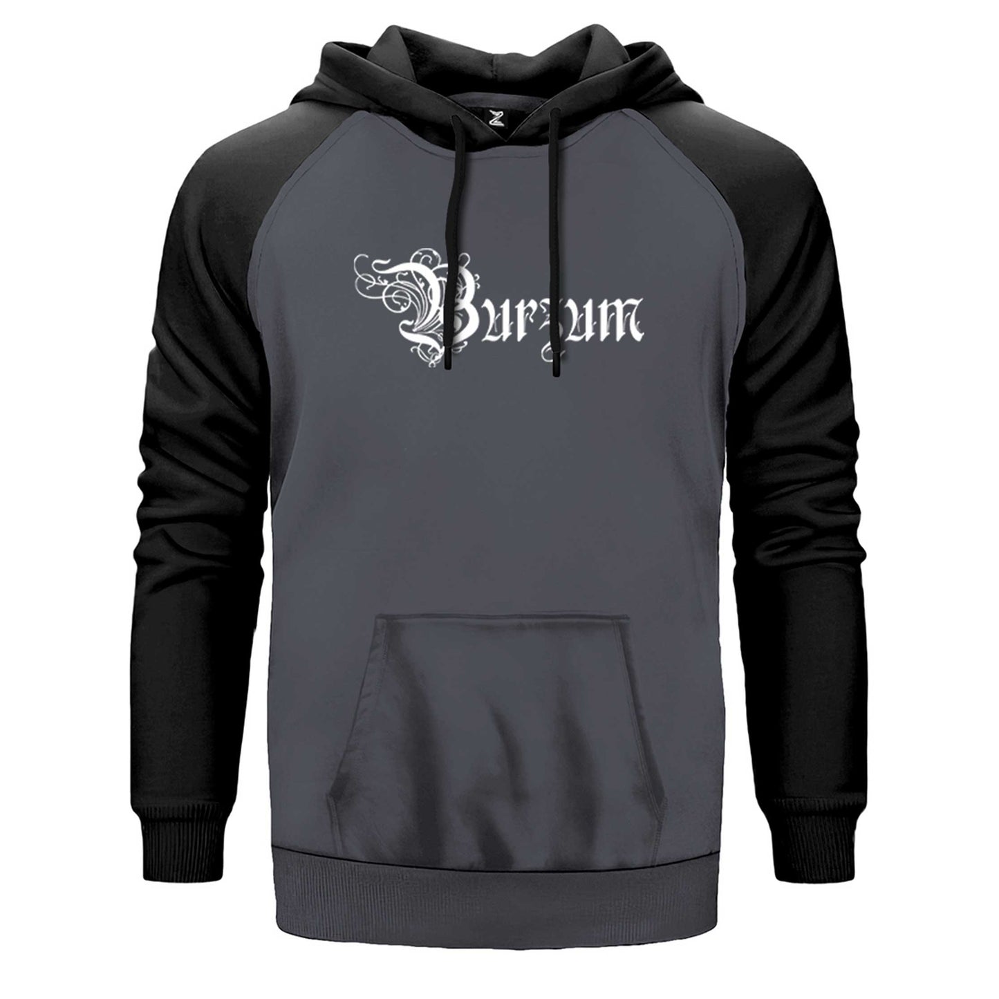 Burzum Design Logo Çift Renk Reglan Kol Sweatshirt