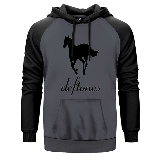 Deftones Pony Çift Renk Reglan Kol Sweatshirt