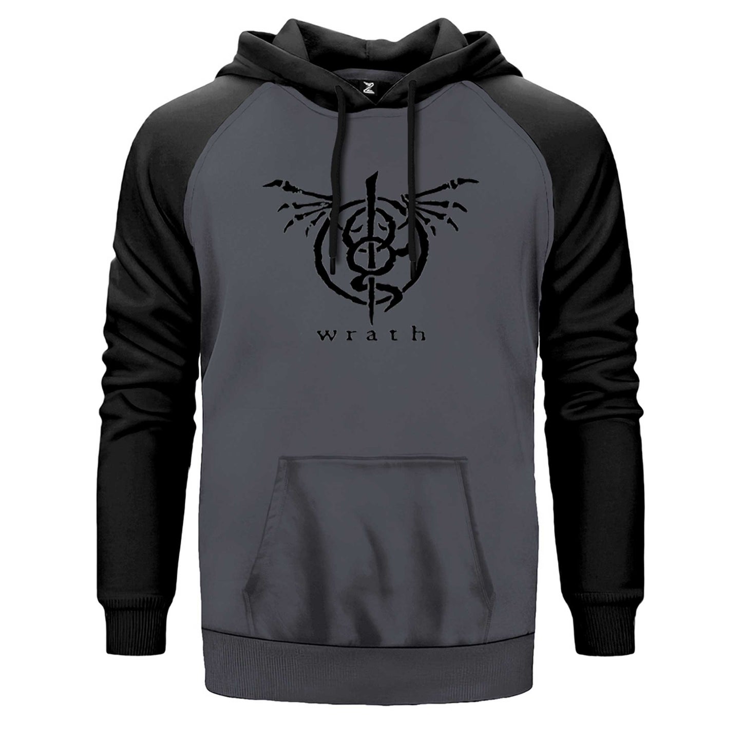 Lamb of God Wrath Logo Çift Renk Reglan Kol Sweatshirt
