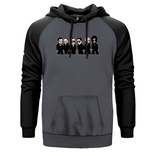 Linkin Park Minutes Cartoon Çift Renk Reglan Kol Sweatshirt