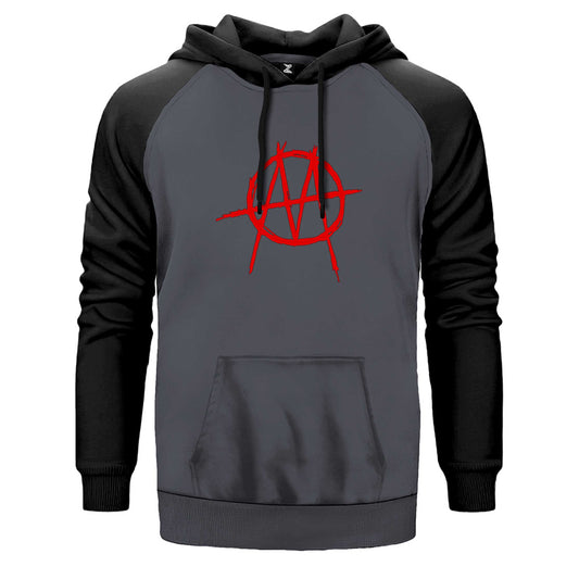 Marilyn Manson Ministry Red Logo Çift Renk Reglan Kol Sweatshirt