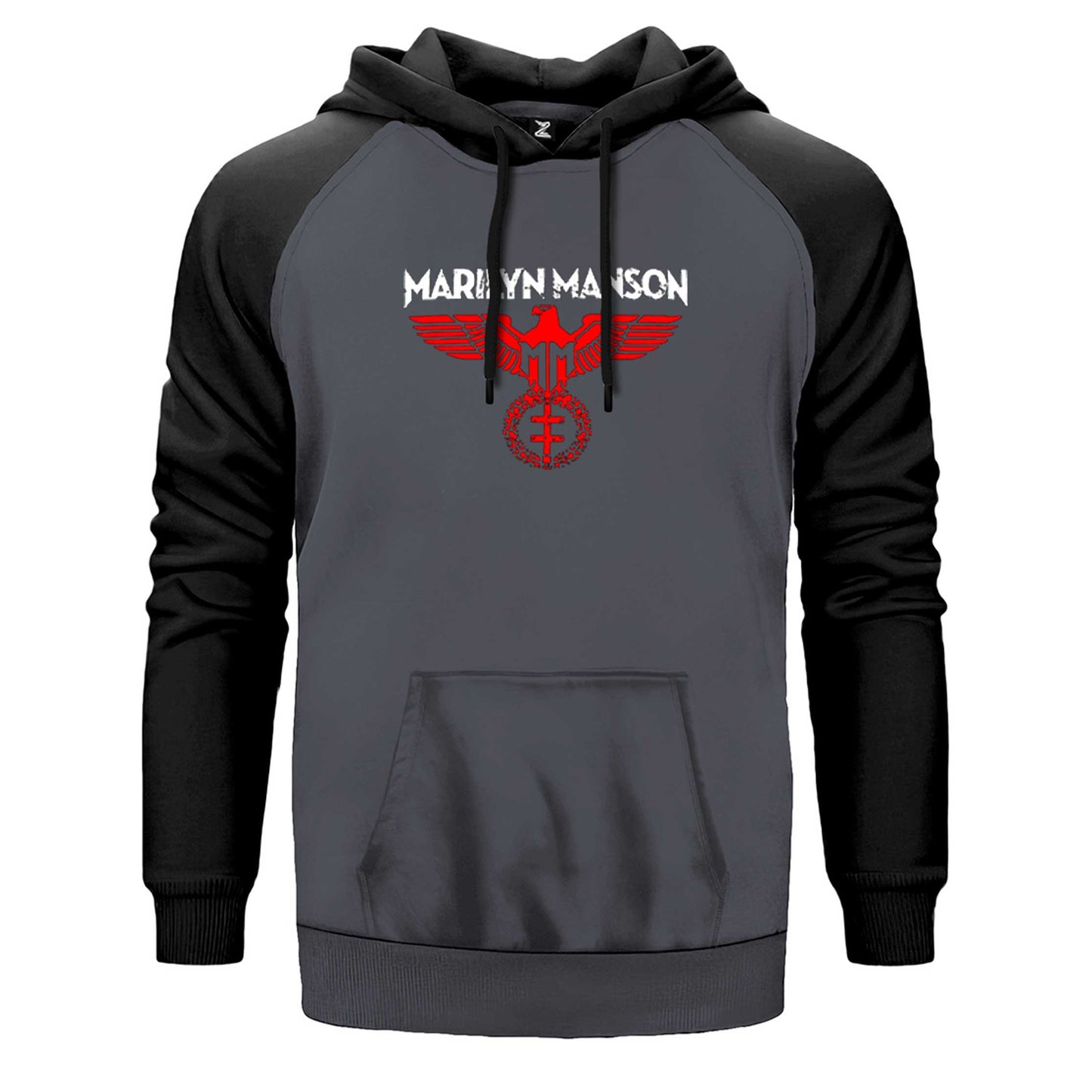 Marilyn Manson Spread Eagle Çift Renk Reglan Kol Sweatshirt