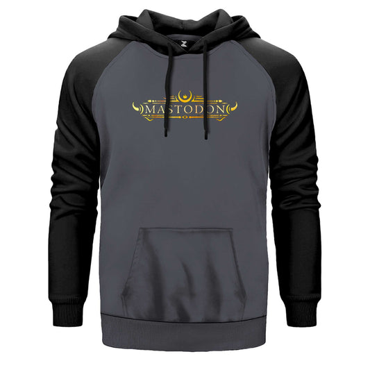 Mastodon Logo Çift Renk Reglan Kol Sweatshirt