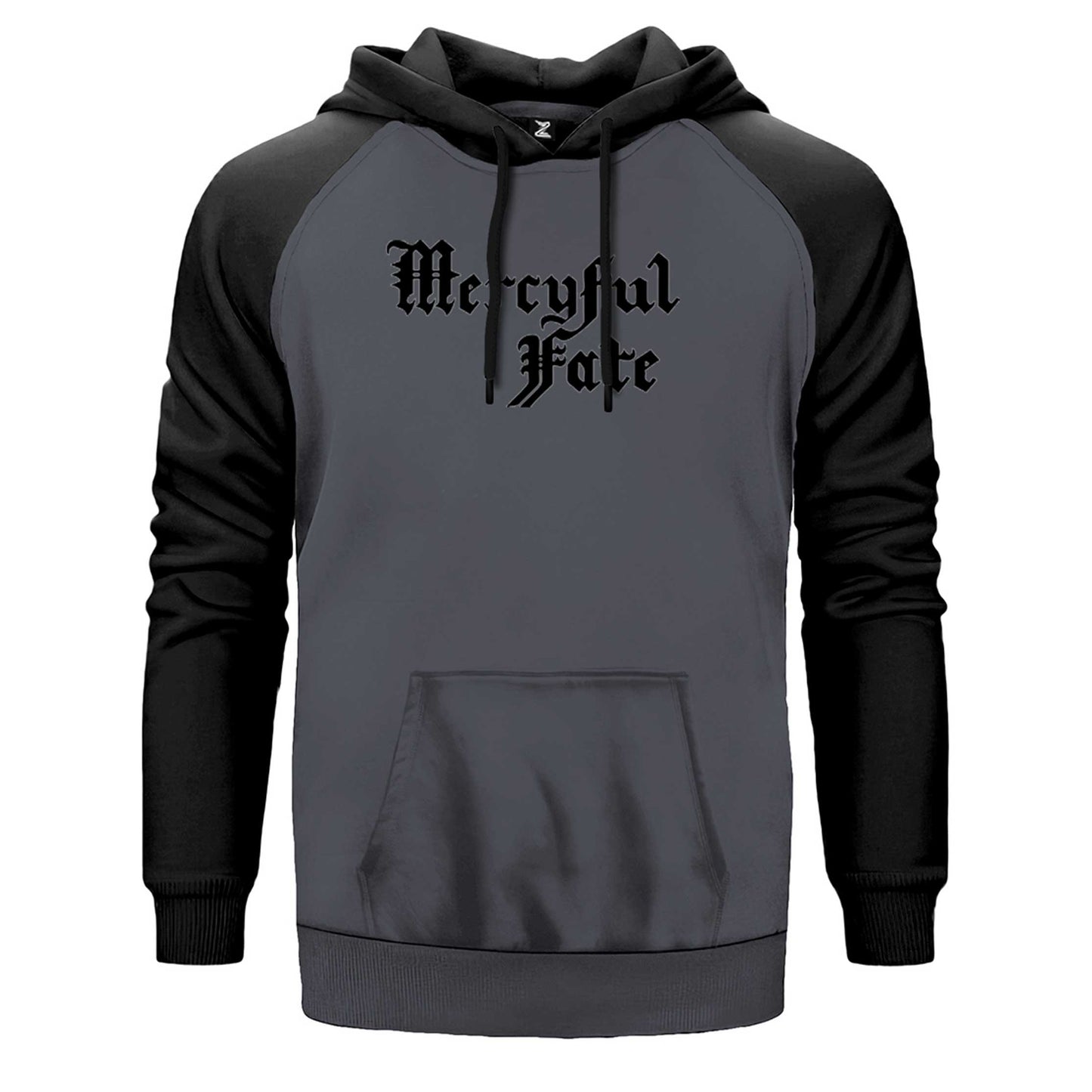 Mercyful Fate Logo Text Çift Renk Reglan Kol Sweatshirt