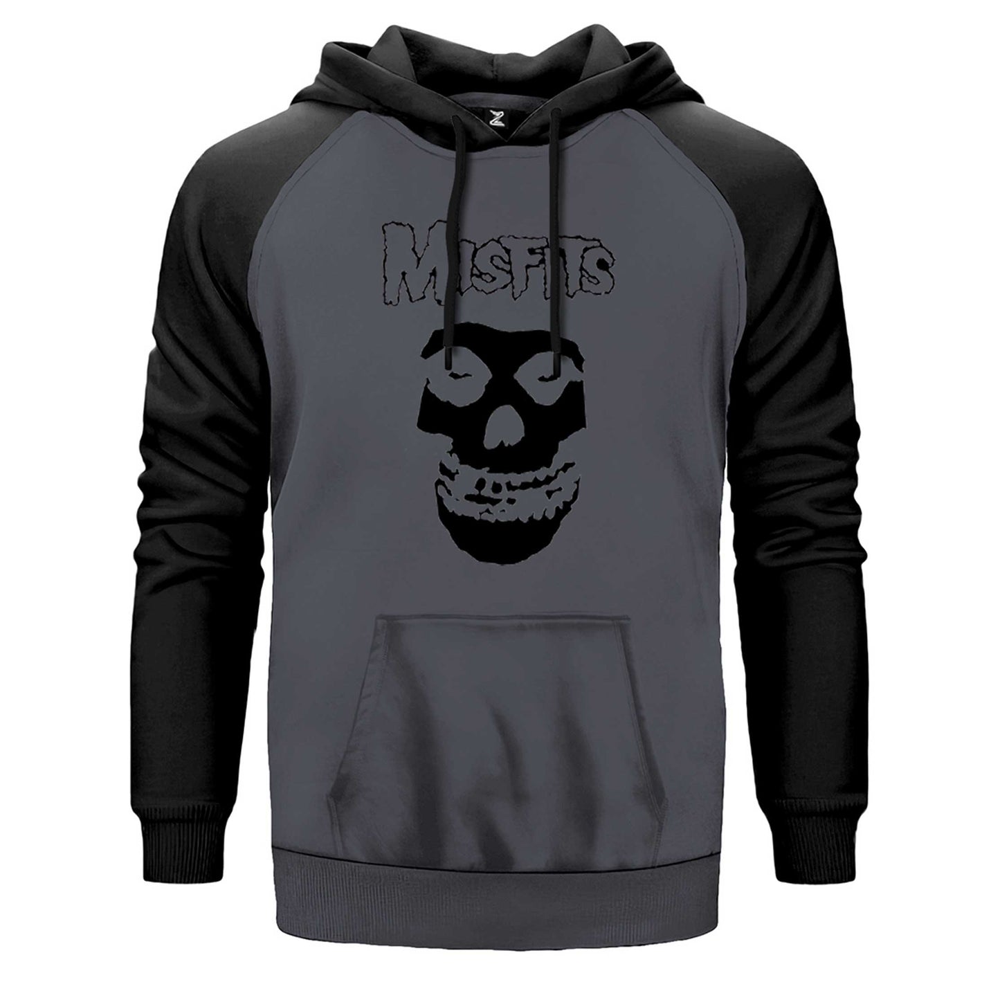 Misfits Skull Çift Renk Reglan Kol Sweatshirt