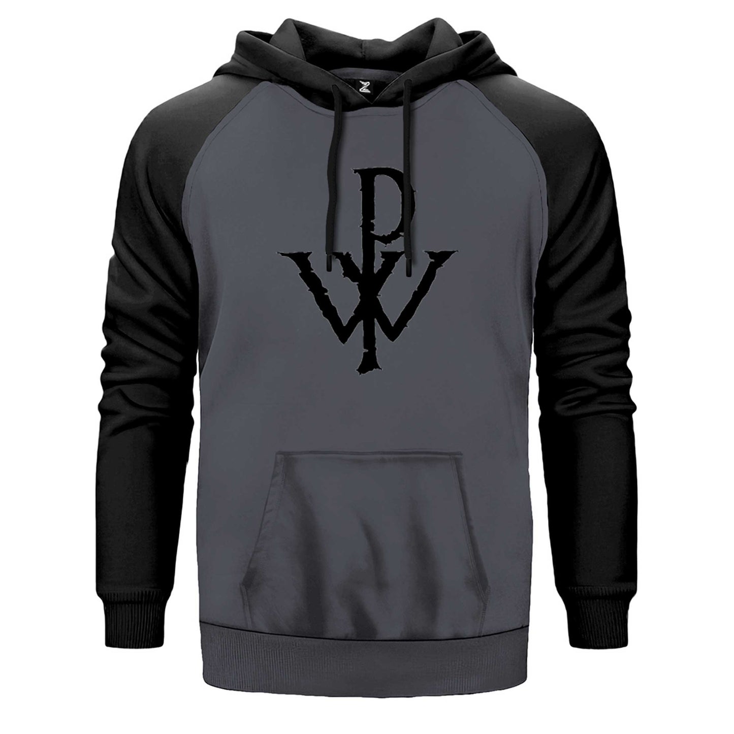 Powerwolf Logo Design Çift Renk Reglan Kol Sweatshirt