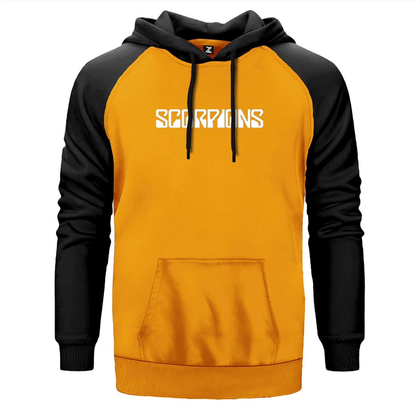 Scorpions Logo Yazı Çift Renk Reglan Kol Sweatshirt