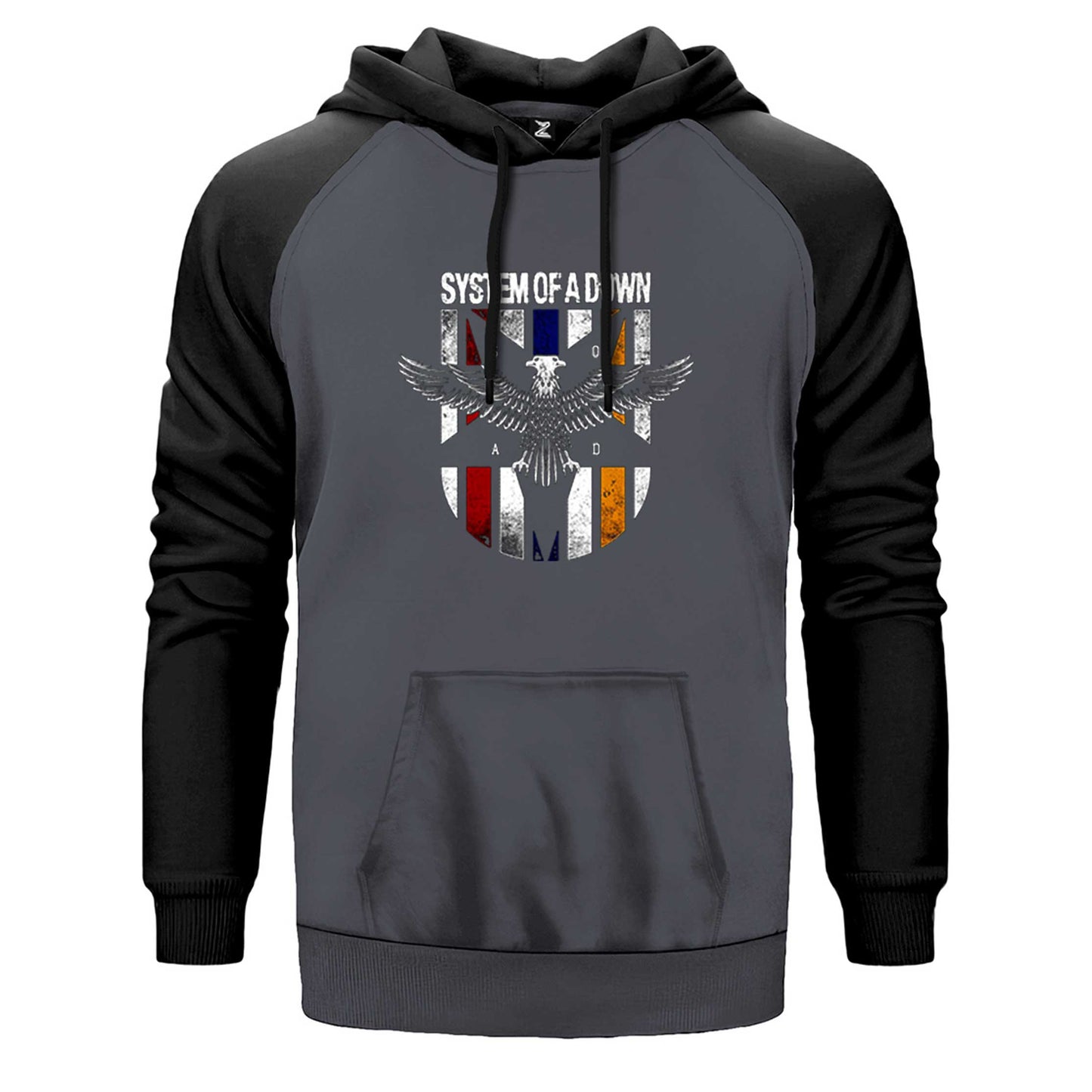 System of a Down Eagle Colors Çift Renk Reglan Kol Sweatshirt