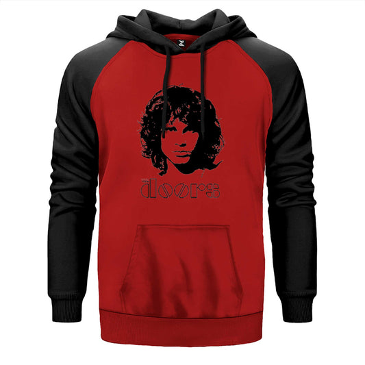 The Doors Jim Morrison Silhouette Çift Renk Reglan Kol Sweatshirt