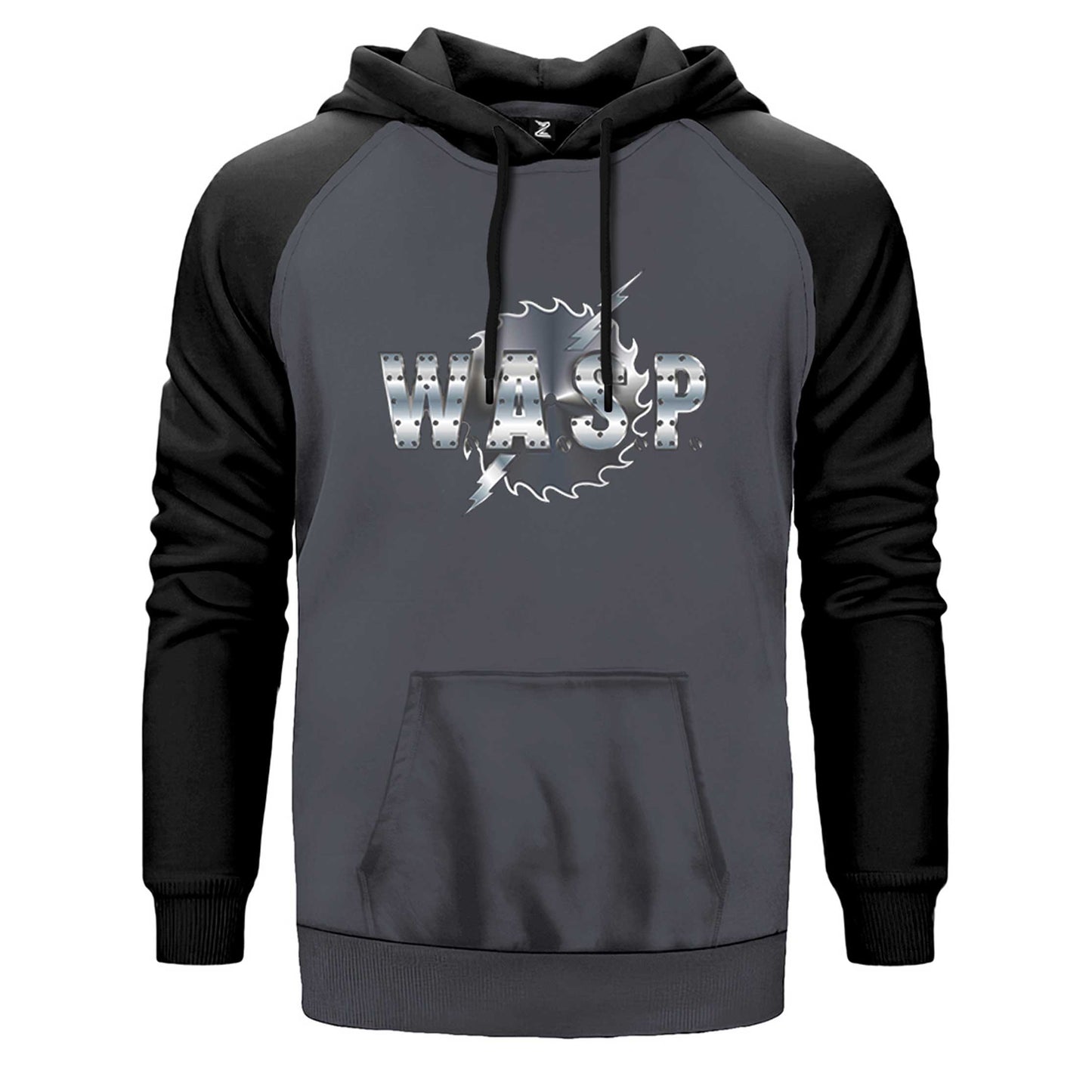 WASP Logo Çift Renk Reglan Kol Sweatshirt