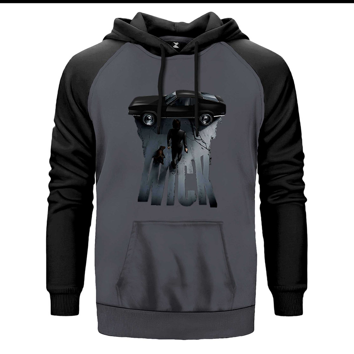 John Wick Car Çift Renk Reglan Kol Sweatshirt