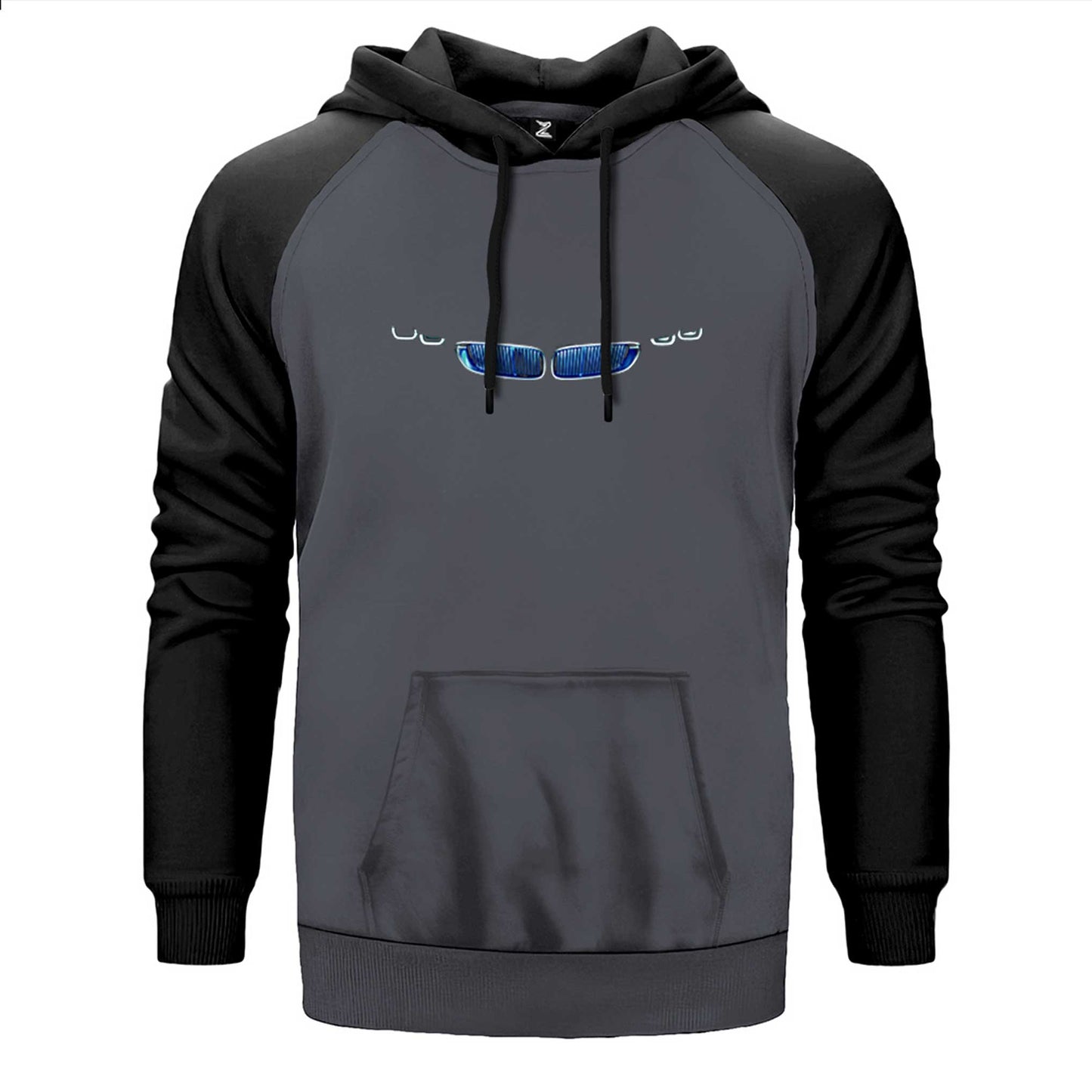 BMW i8 Blue Çift Renk Reglan Kol Sweatshirt