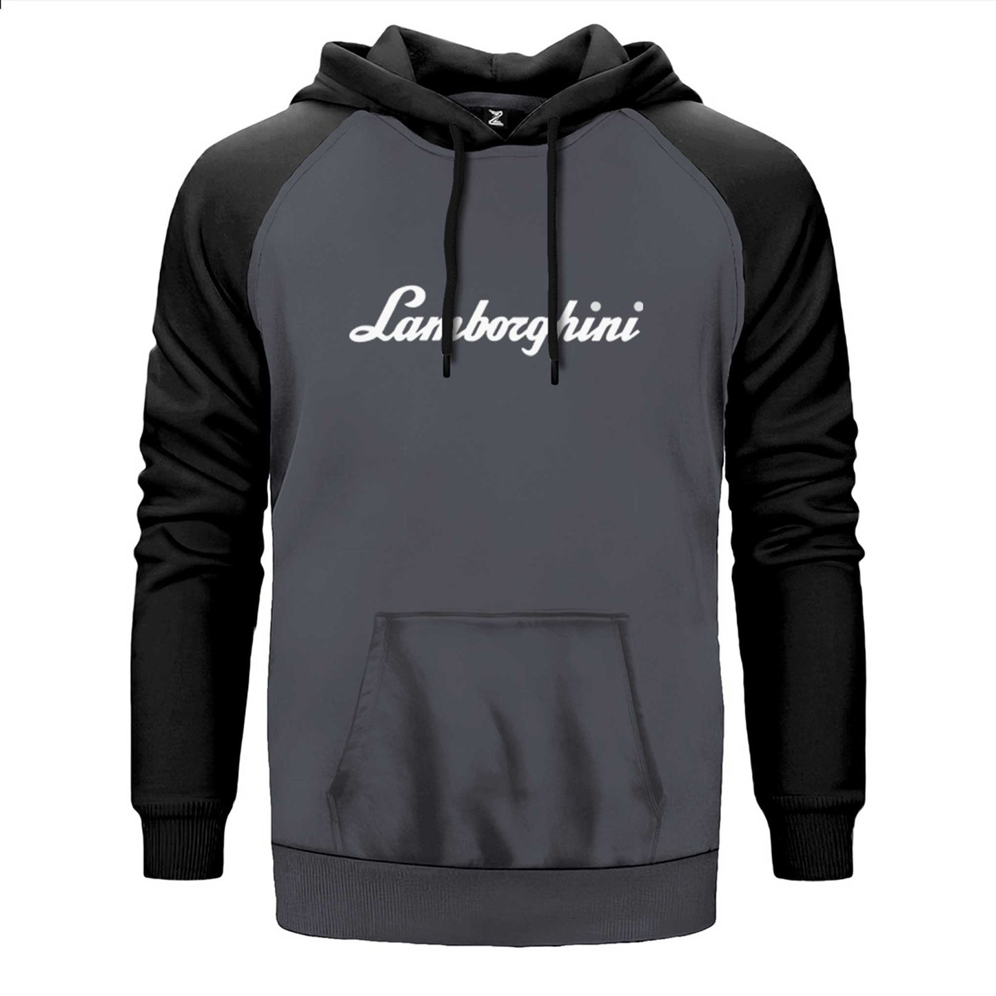 Lamborghini Text Çift Renk Reglan Kol Sweatshirt