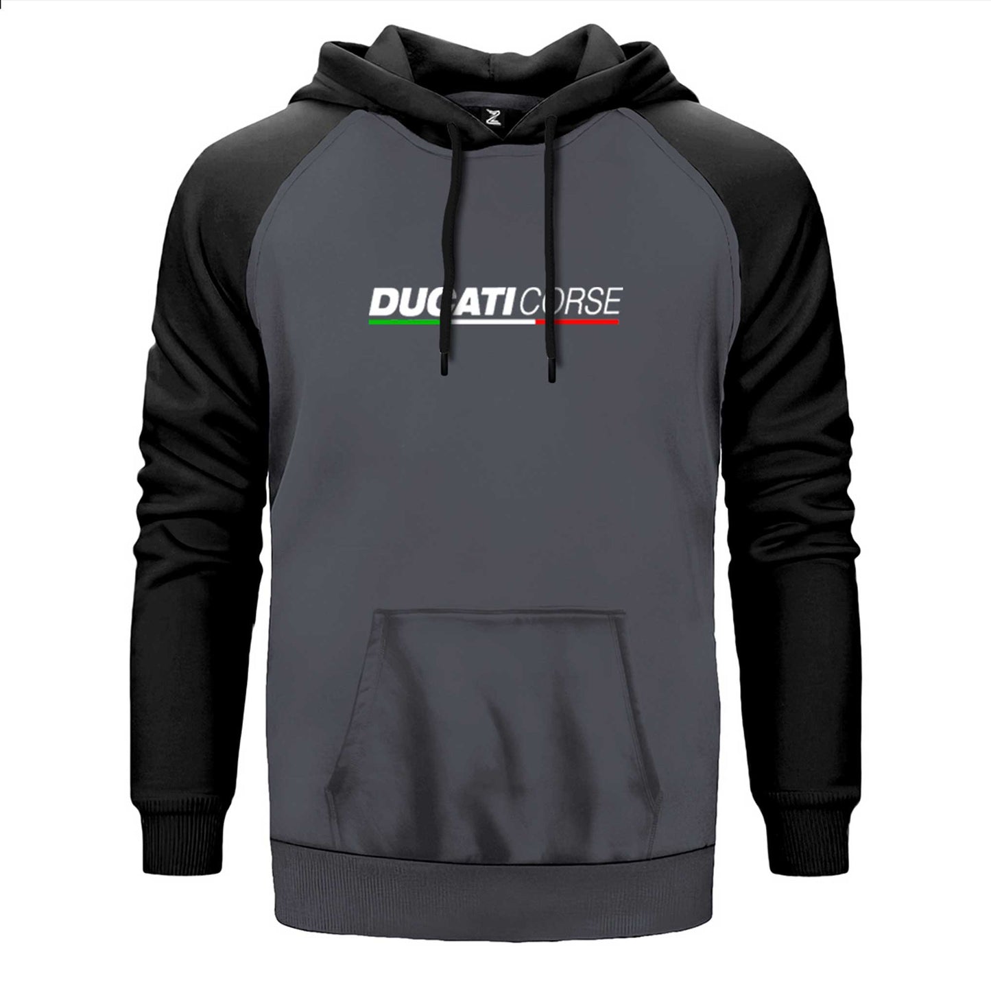 Ducati Corse Text Çift Renk Reglan Kol Sweatshirt