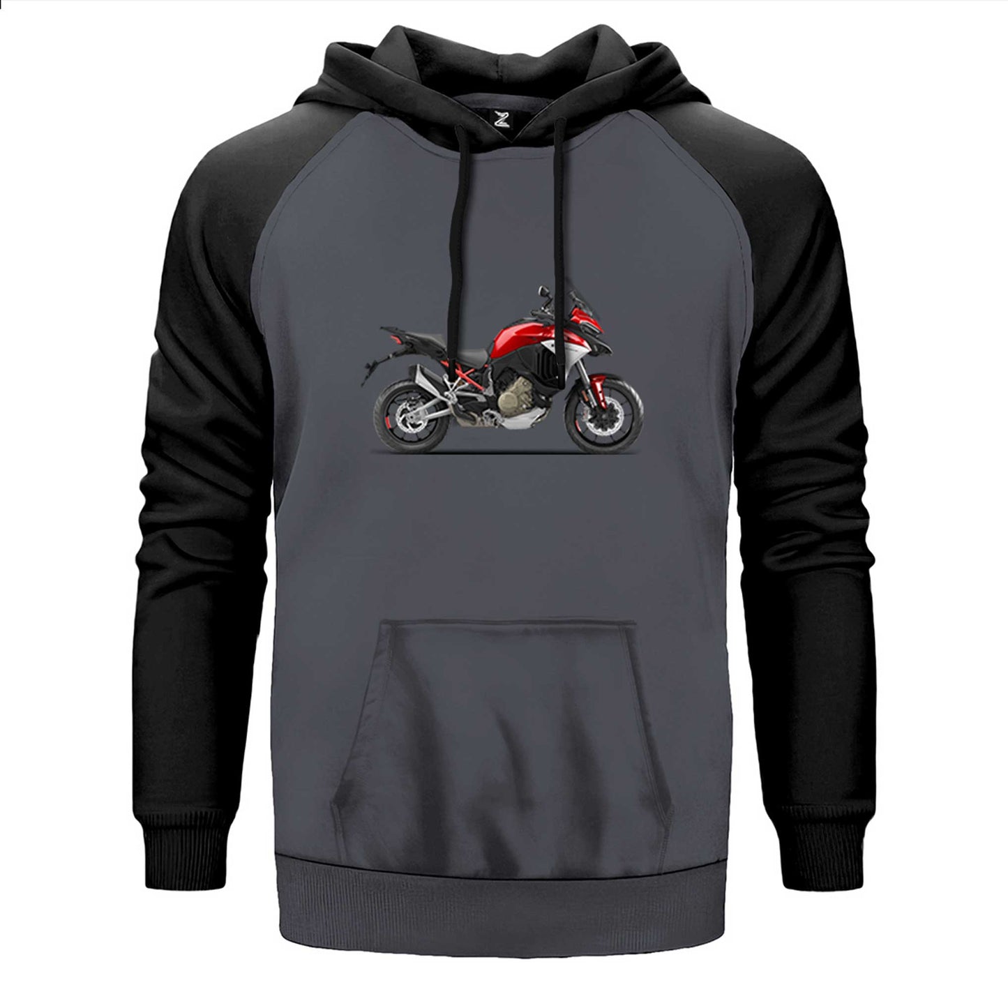 Ducati Multistrada V4 Red-MY21 Çift Renk Reglan Kol Sweatshirt