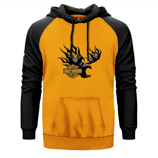 Harley Davidson Woodlands Çift Renk Reglan Kol Sweatshirt