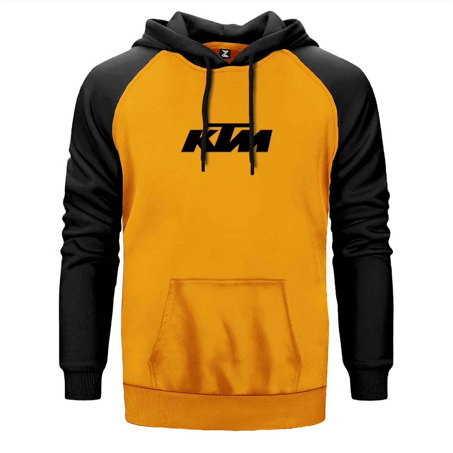 KTM Motorcycle Black Logo Çift Renk Reglan Kol Sweatshirt