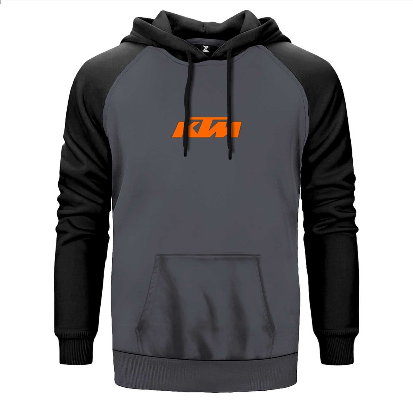 KTM Motorcycle Orange logo Çift Renk Reglan Kol Sweatshirt