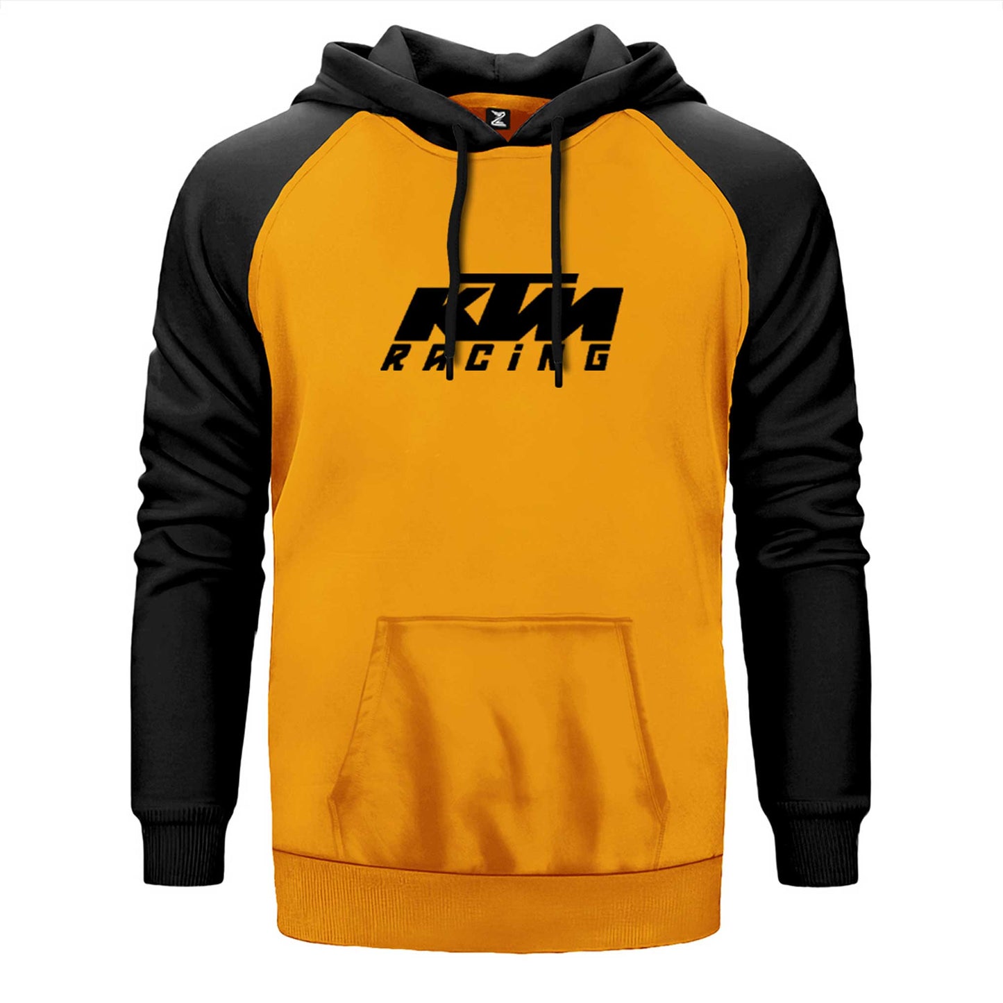 KTM Racing Black Logo Çift Renk Reglan Kol Sweatshirt