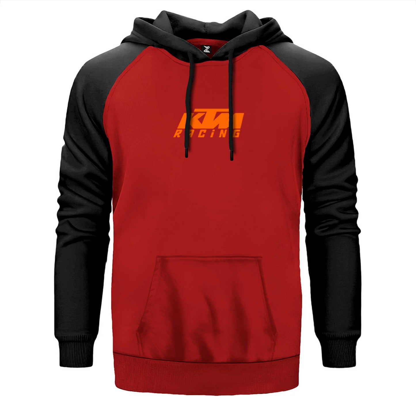 KTM Racing Orange Logo Çift Renk Reglan Kol Sweatshirt