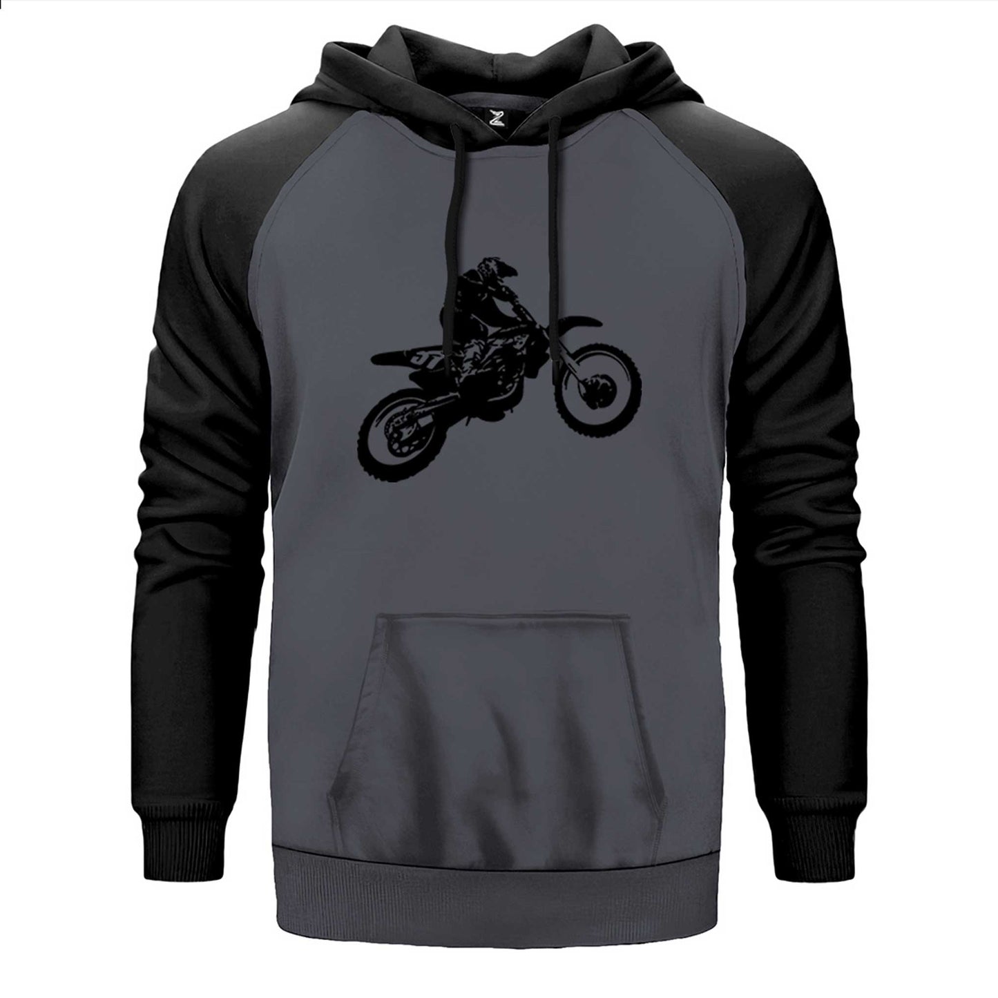 Motokros Endurocross Çift Renk Reglan Kol Sweatshirt