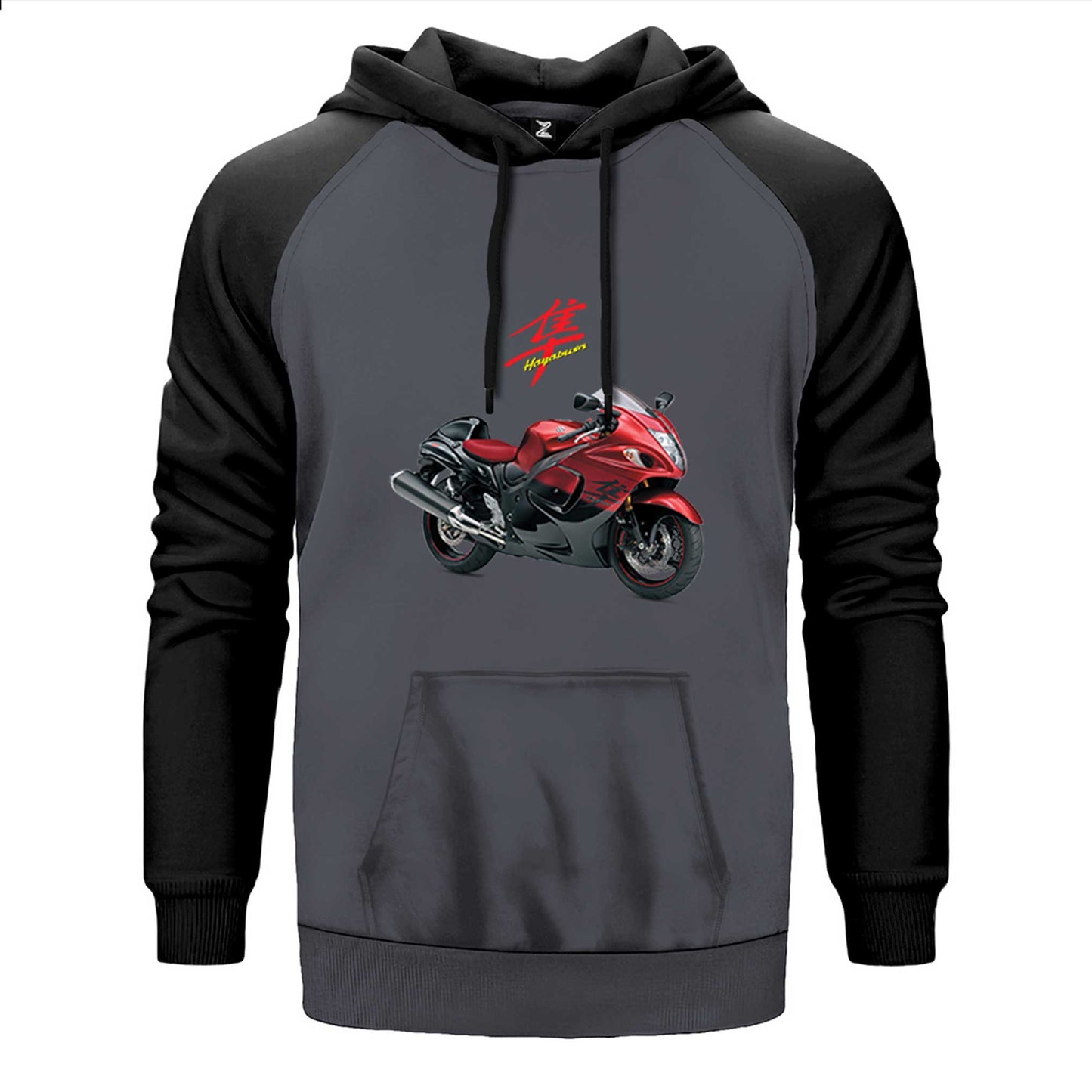 Suzuki Hayabusa GSX-R 1300 Çift Renk Reglan Kol Sweatshirt