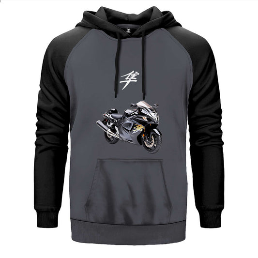 Suzuki Hayabusa Stompgrip Çift Renk Reglan Kol Sweatshirt