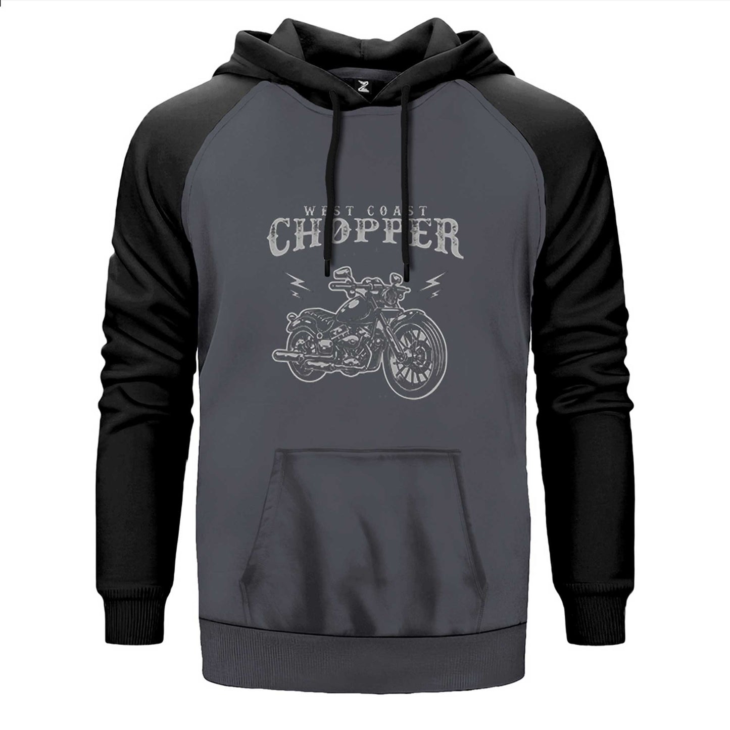 West Coast Choppers Customs Çift Renk Reglan Kol Sweatshirt