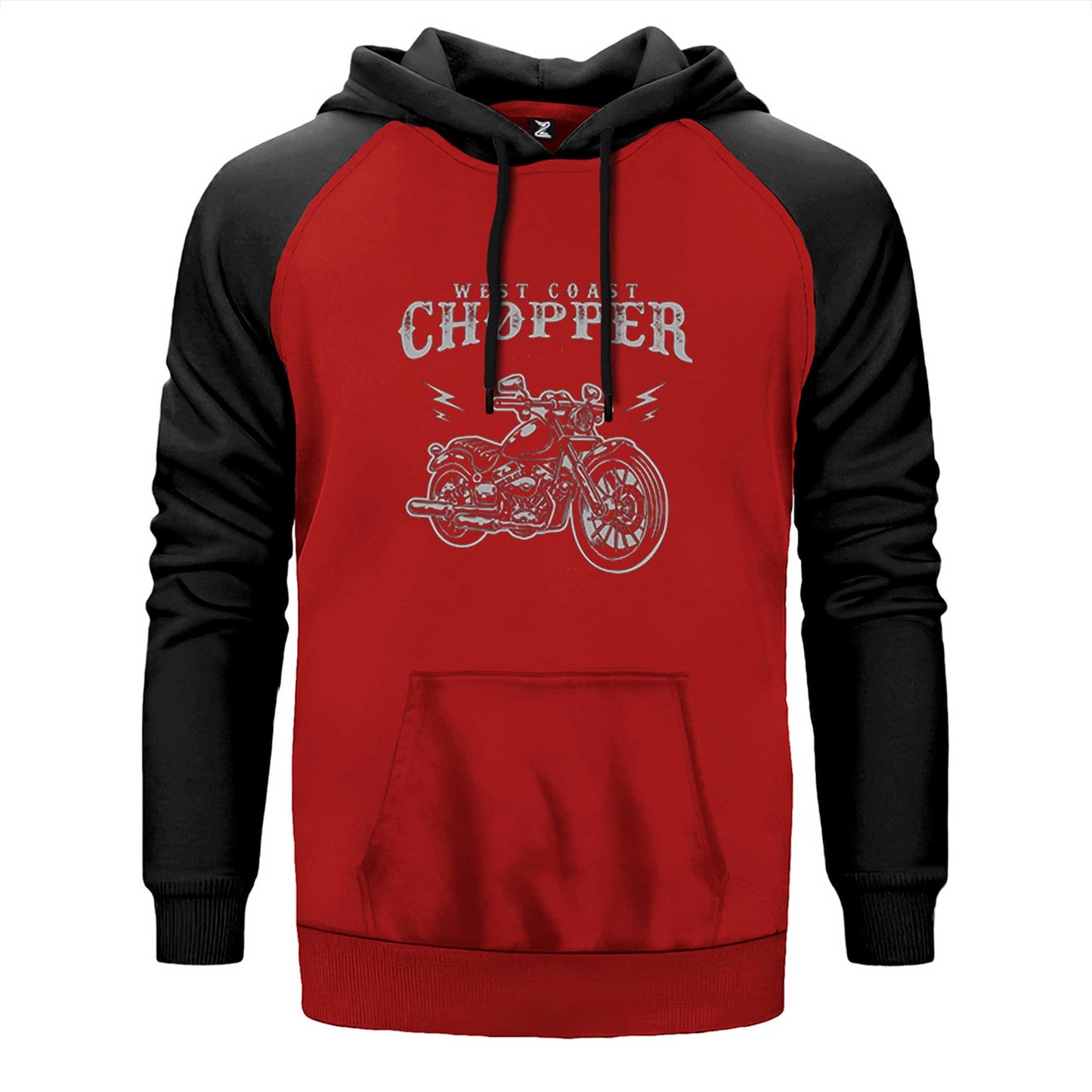 West Coast Choppers Customs Çift Renk Reglan Kol Sweatshirt