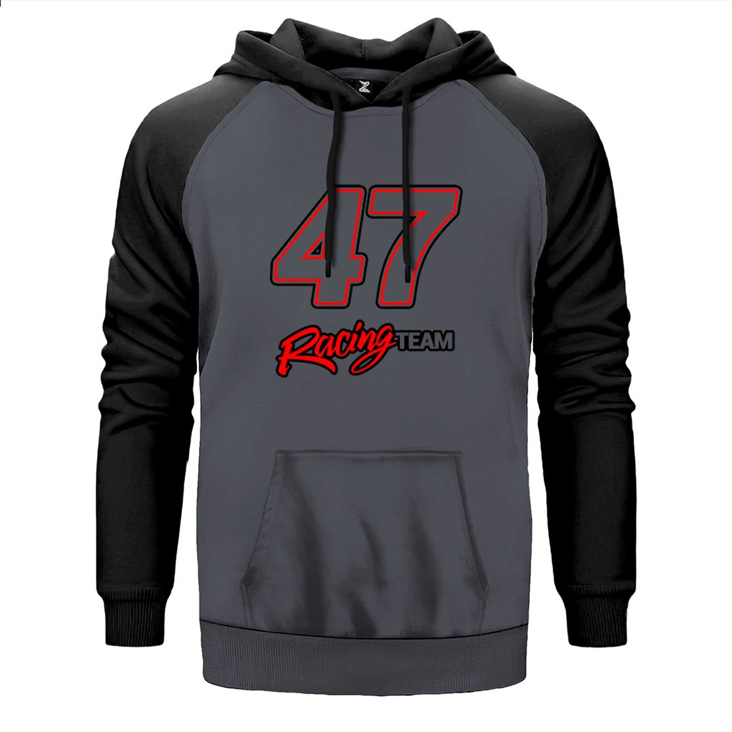 Moto 47 Racing Team Çift Renk Reglan Kol Sweatshirt