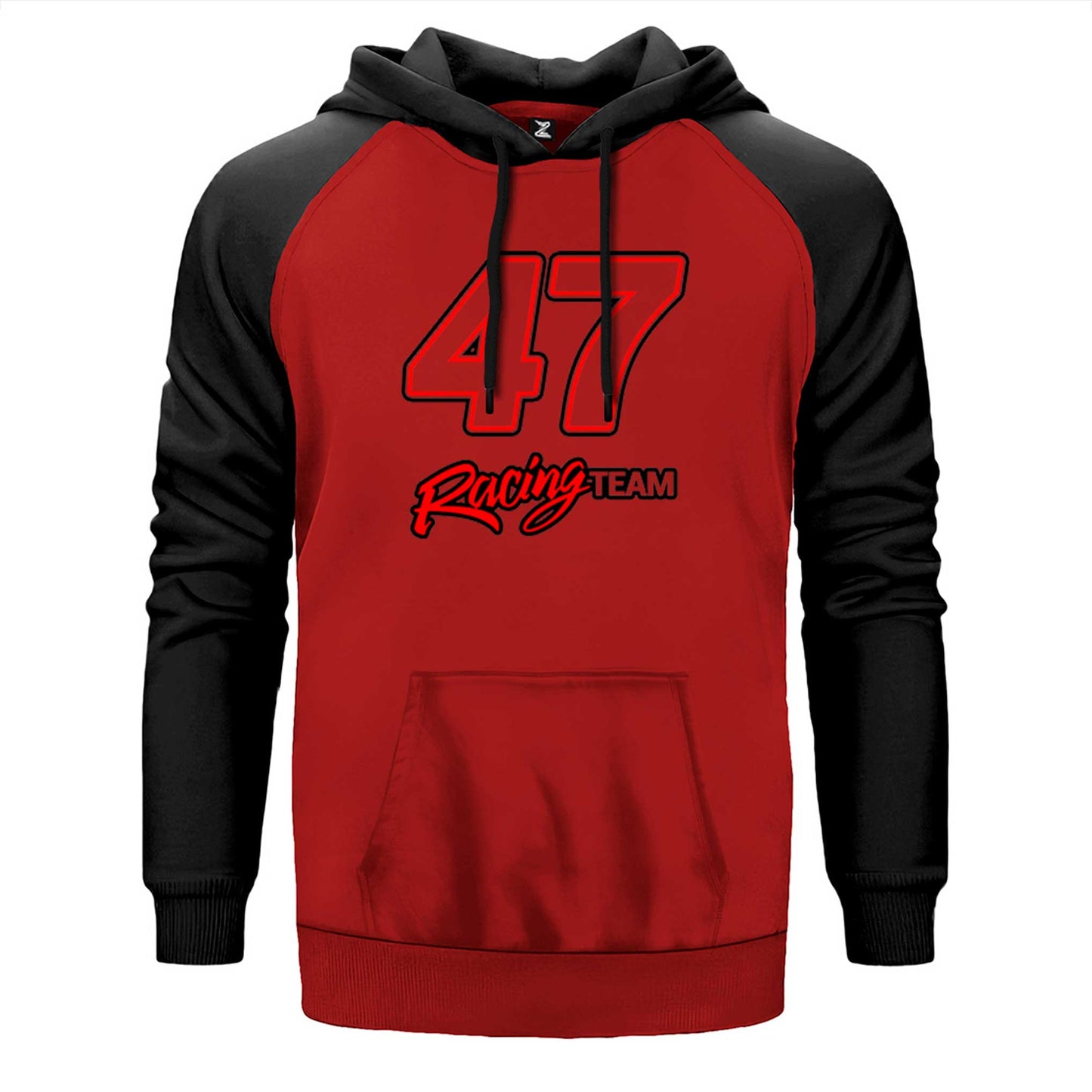 Moto 47 Racing Team Çift Renk Reglan Kol Sweatshirt