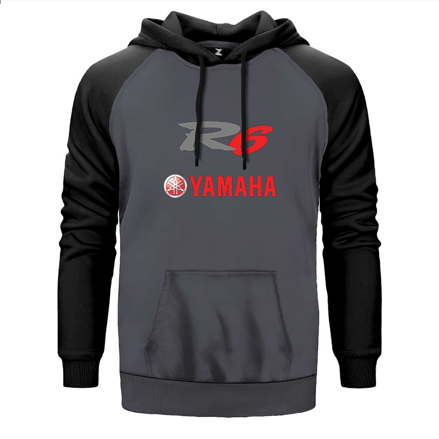 Yamaha R6 Red Çift Renk Reglan Kol Sweatshirt