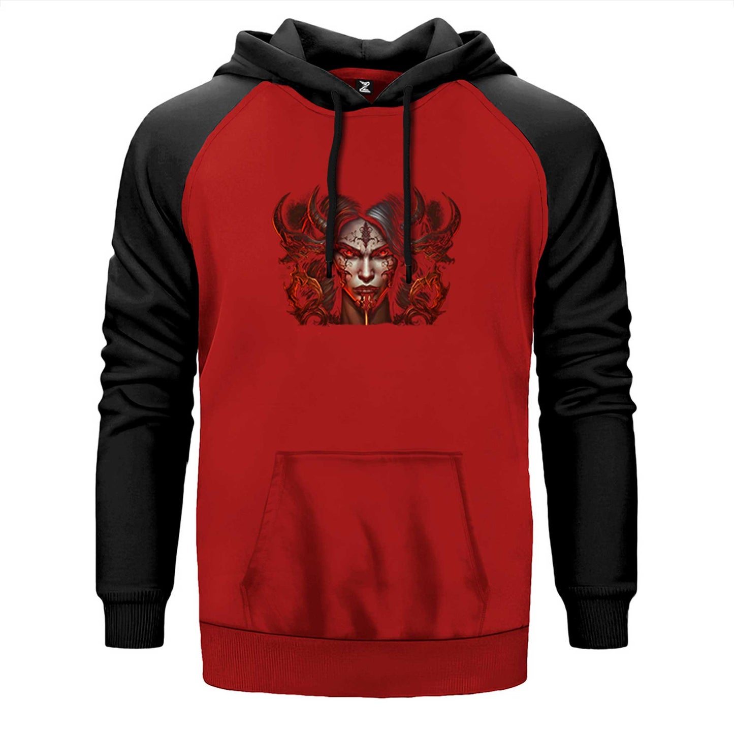 Diablo IV Lilith Face Çift Renk Reglan Kol Sweatshirt