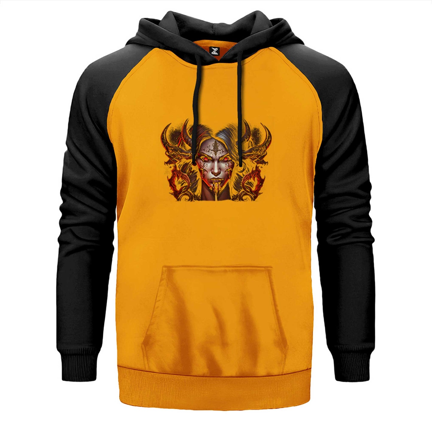 Diablo IV Lilith Face Çift Renk Reglan Kol Sweatshirt