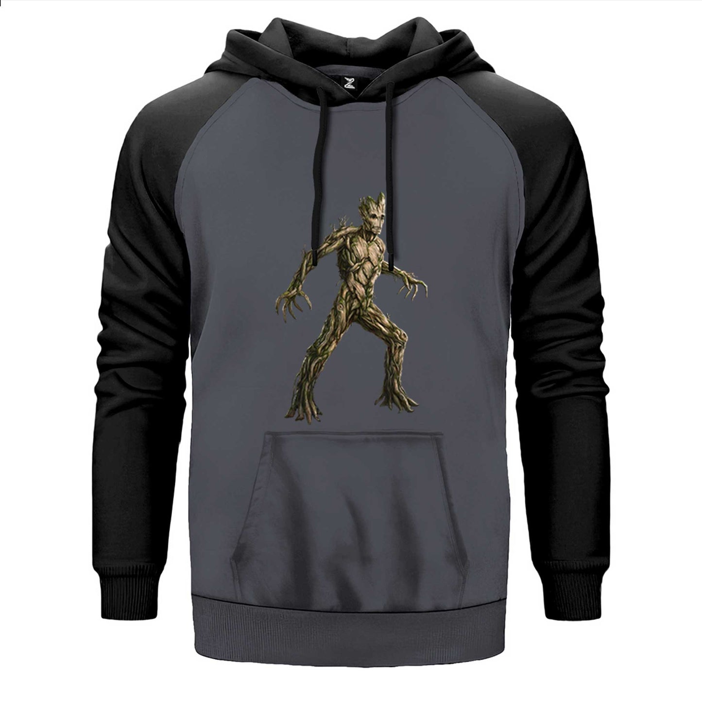 Galaksinin Koruyucuları Groot Çift Renk Reglan Kol Sweatshirt