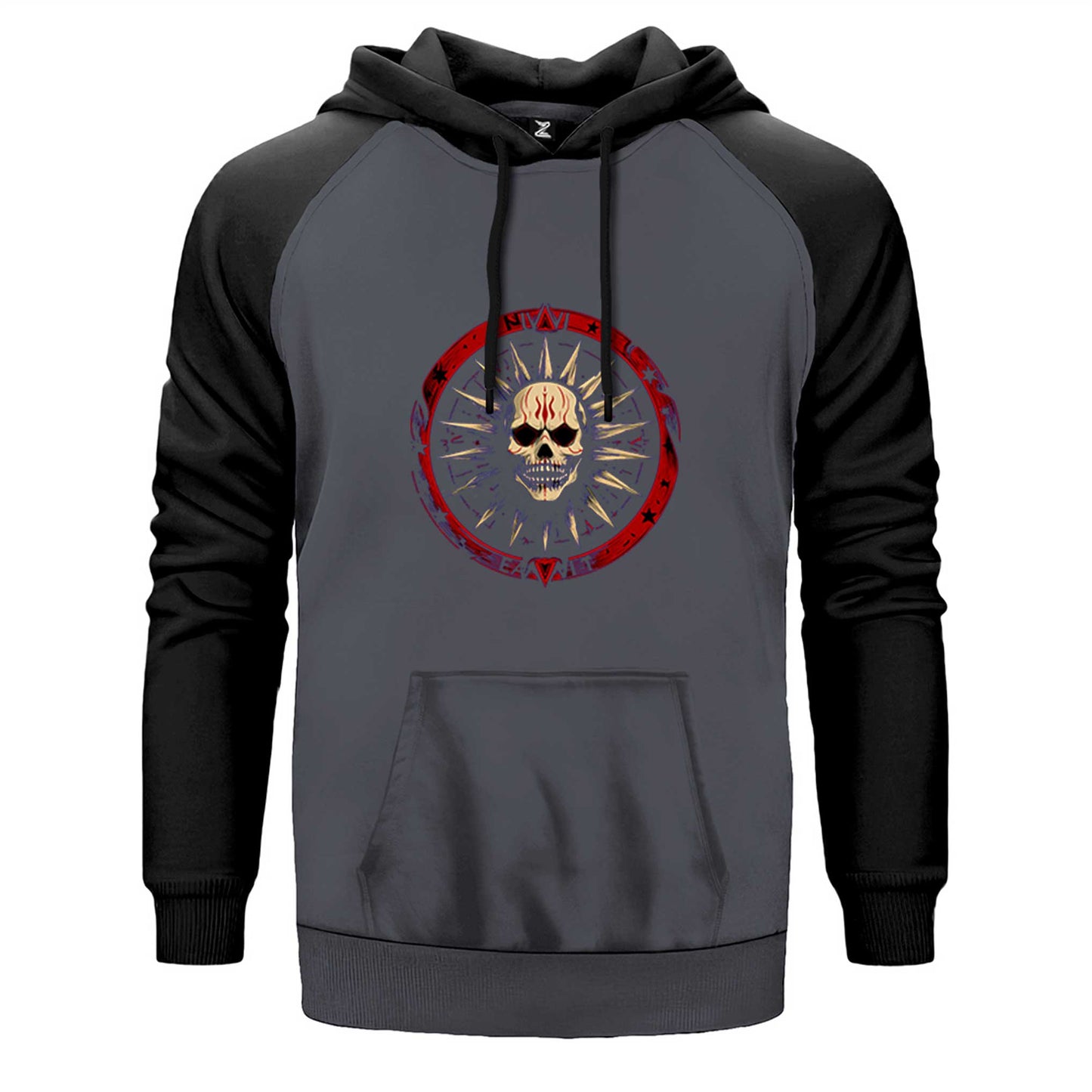 Astek Medallion Çift Renk Reglan Kol Sweatshirt