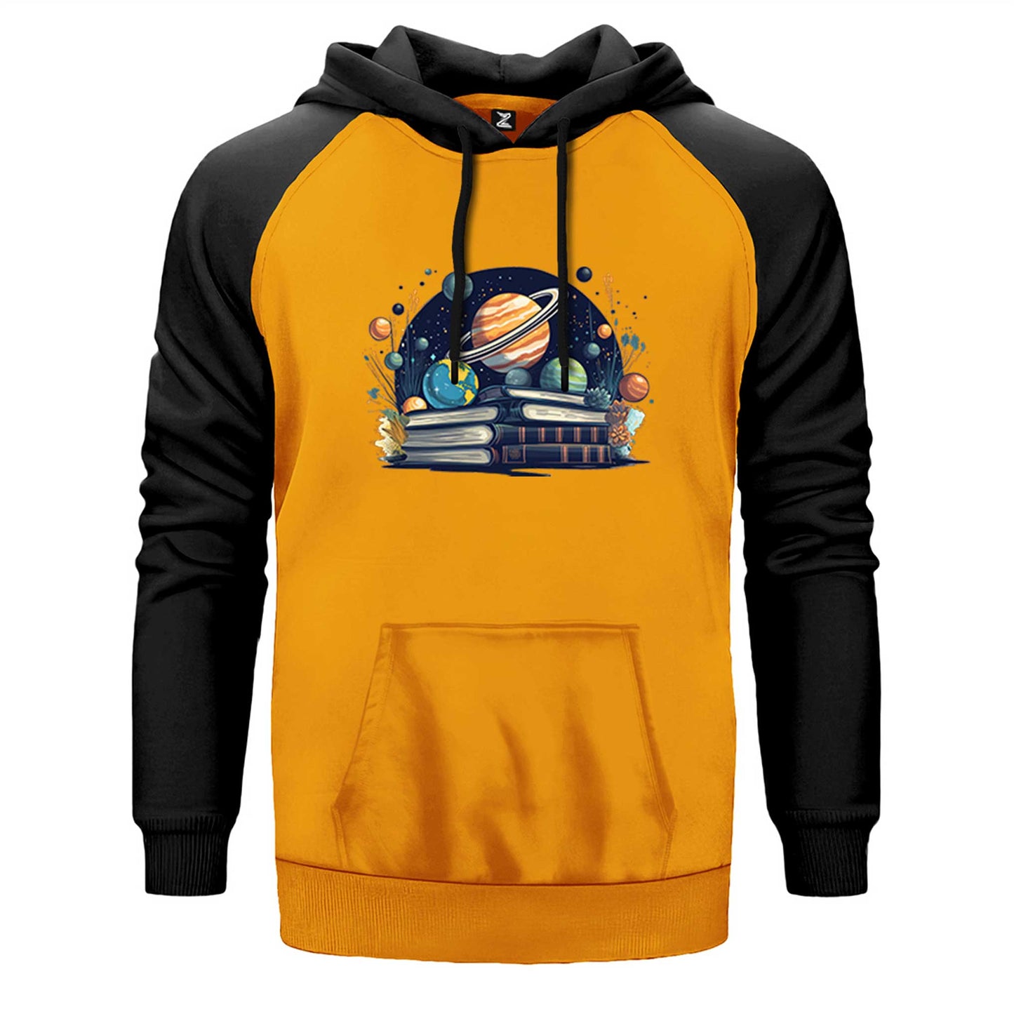 Book Planets Çift Renk Reglan Kol Sweatshirt